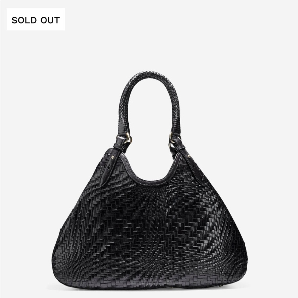 Cole Haan Genevieve Weave triangle tote